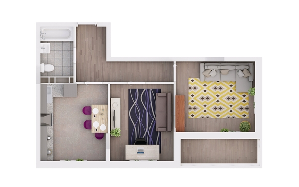 
  Продается 2-комн. квартира 58.8 м², в ЖК Грей, кв-л 11-2. Фото 2.