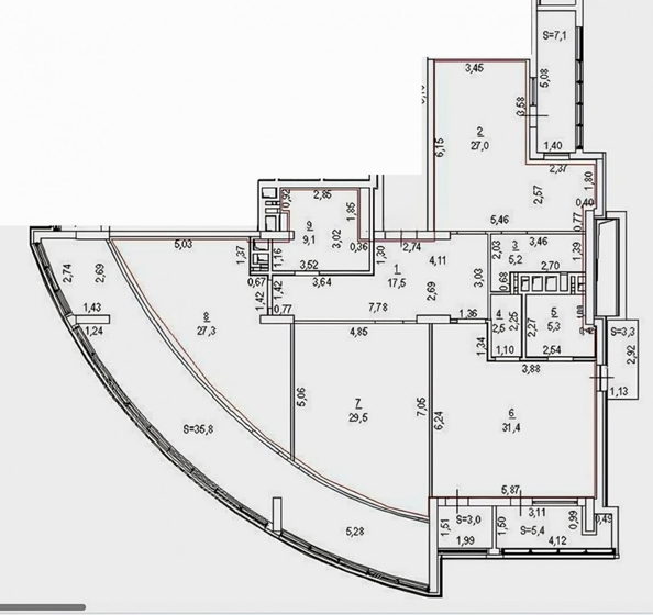 
  Продается 4-комн. квартира 300 м². Фото 30.