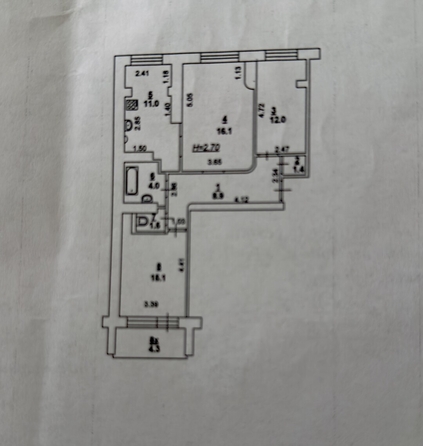 
  Продается 3-комн. квартира 89 м². Фото 14.