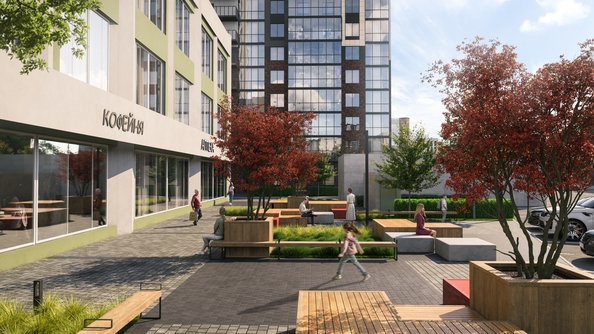 
  Продается студия 27.5 м², в ЖК Панорама на Театральном, литера 1. Фото 16.