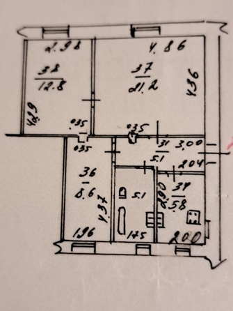 
   Продам 3-комнатную, 59 м², Клубная ул

. Фото 7.