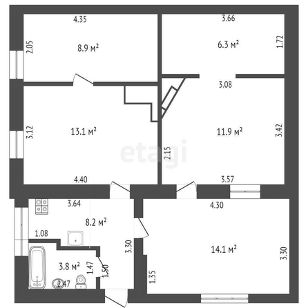 
   Продам дом, 66.3 м², Ростов-на-Дону

. Фото 1.