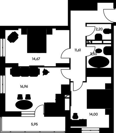 
   Продам 3-комнатную, 70.2 м², Культура, дом 1

. Фото 1.