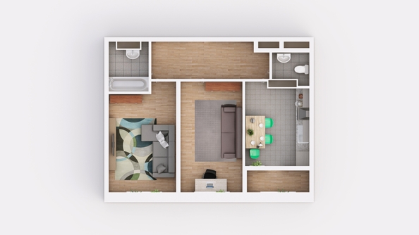 
   Продам 2-комнатную, 61.25 м², Зорге ул, 11Б

. Фото 2.