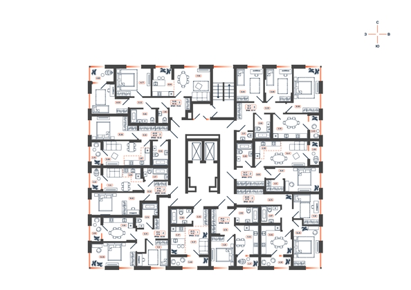 
  Продается 2-комн. квартира, 44.85 м², ЖК Темп, дом 2
. Фото 1.
