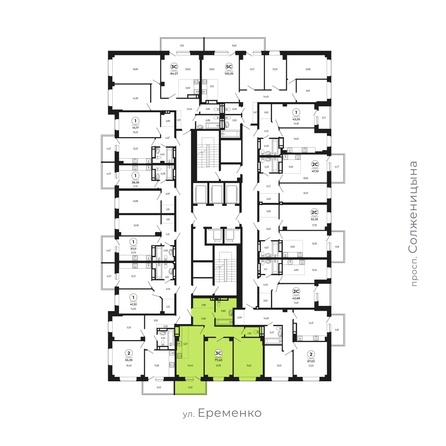 
   Продам 3-комнатную, 77.02 м², Сокольники, литера 8

. Фото 2.