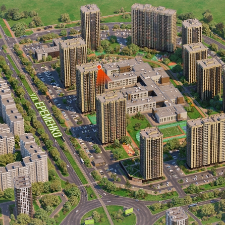 
  Продается 2-комн. квартира, 47.3 м², ЖК Сокольники, литера 9
. Фото 3.