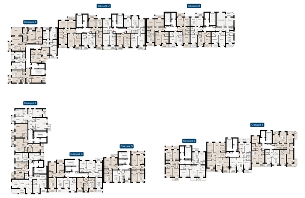 
  Продается 3-комн. квартира, 114.37 м², ЖК Курортный квартал Ривьера, дом 1
. Фото 1.