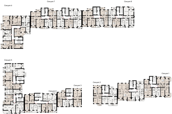 
   Продам 1-комнатную, 41.98 м², Курортный квартал Ривьера, дом 1

. Фото 1.