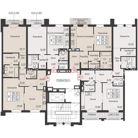 
  Продается 1-комн. квартира, 51.71 м², ЖК Дом-резиденция Собрание
. Фото 2.