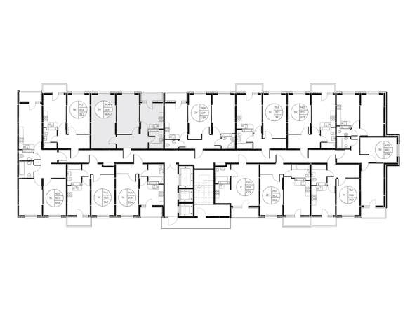 
  Продается 2-комн. квартира, 56.6 м², ЖК Панорама на Театральном, литера 1
. Фото 3.