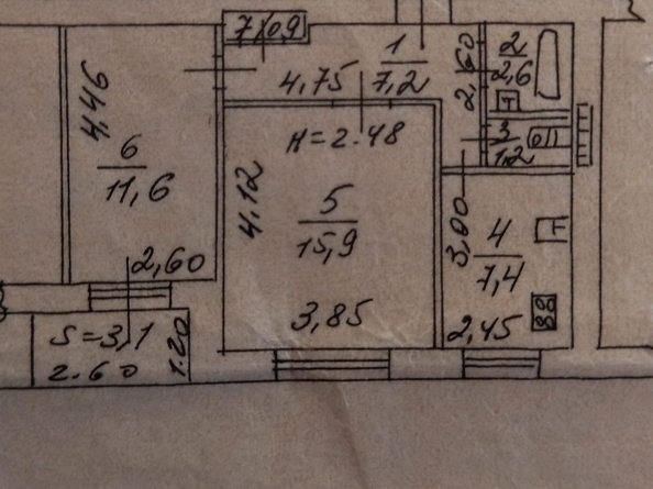 
  Продается 2-комн. квартира, 49 м², Ворошиловский пр-кт, д. 91/1
. Фото 17.