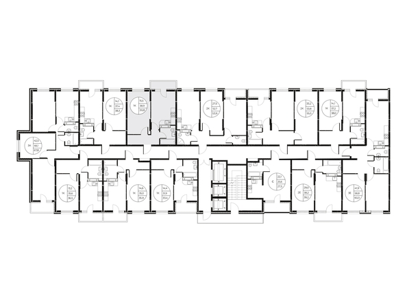 
  Продается 1-комн. квартира, 39.8 м², ЖК Панорама на Театральном, литера 1
. Фото 2.