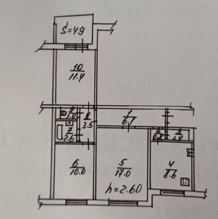 
  Продается 3-комн. квартира, 64.9 м², Комарова б-р, д. 18/2
. Фото 15.