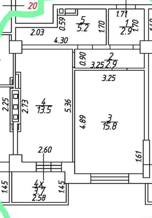 
  Продается 1-комн. квартира, 41.8 м², 2-я Баррикадная ул, д. 4
. Фото 9.