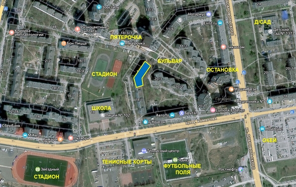 
  Продается 3-комн. квартира, 64.9 м², Комарова б-р, д. 18/2
. Фото 16.