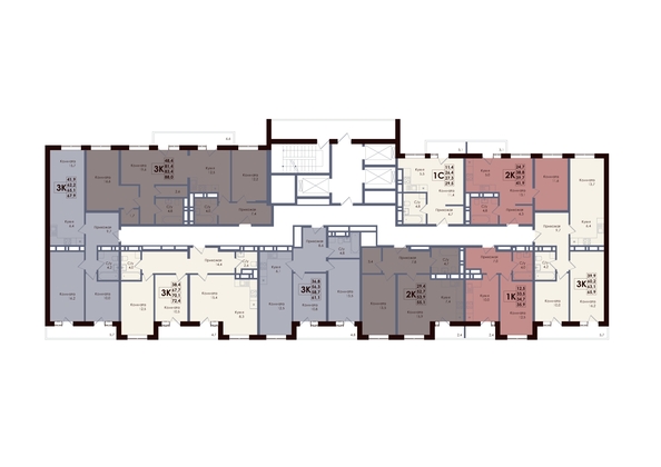 
  Продается 3-комн. квартира, 83.4 м², ЖК ACADEMIA (Академия)
. Фото 2.