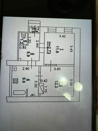 
  Продается 2-комн. квартира, 41.2 м², Обороны ул, д. 99
. Фото 12.
