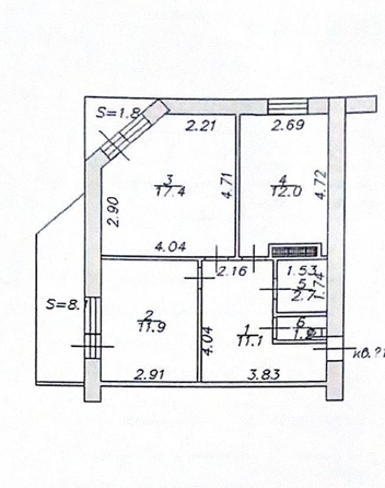 
  Продается 2-комн. квартира, 56 м², Стабильная ул, д. 9
. Фото 16.