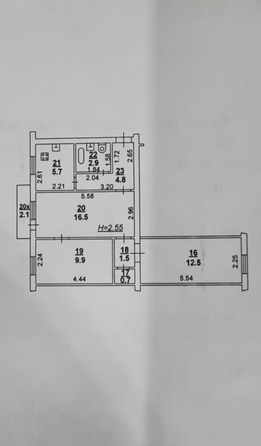 
  Продается 3-комн. квартира, 54.5 м², Соколова пр-кт, д. 6
. Фото 6.