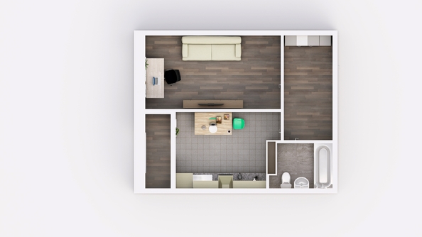 
  Продается 1-комн. квартира, 34.84 м², ЖК Frame (Фрейм), 11Б
. Фото 2.