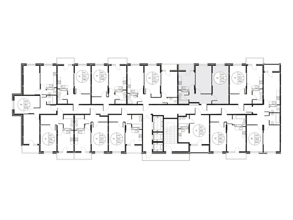 
  Продается 2-комн. квартира, 55 м², ЖК Панорама на Театральном, литера 1
. Фото 1.
