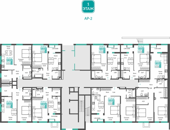 
  Продается 1-комн. квартира 37.94 м², в ЖК Единство. Фото 1.