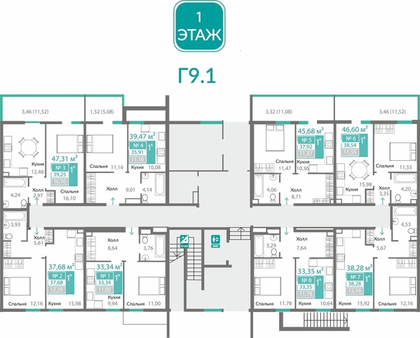 
  Продается 1-комн. квартира 35.91 м², в ЖК Горизонты 2 . Фото 1.