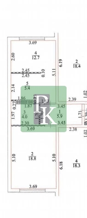 
  Продается 2-комн. квартира 46.8 м². Фото 23.