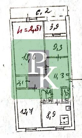 
  Продается 3-комн. квартира 70.8 м². Фото 36.