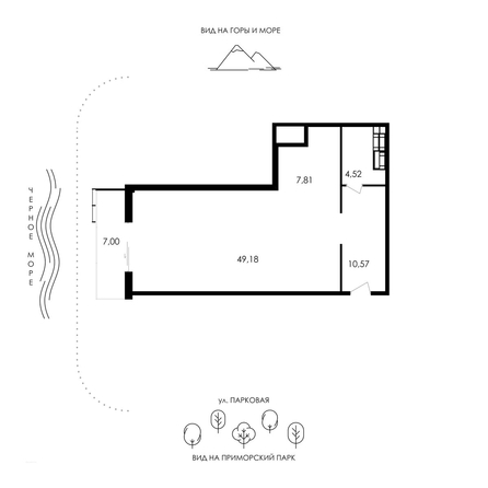 
  Продается апартамент 79.08 м², в АО Парк Плаза. Фото 1.