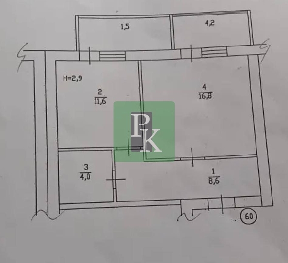 
  Продается 1-комн. квартира 46.7 м². Фото 24.