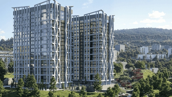 
  Продается 1-комн. квартира 43.54 м², в ЖК Панорама парк, литер 2. Фото 1.