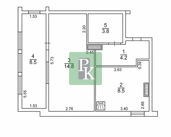 
  Продается 1-комн. квартира 40 м². Фото 11.