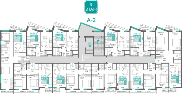 
  Продается 2-комн. квартира 61.74 м², в ЖК Подсолнух. Фото 1.