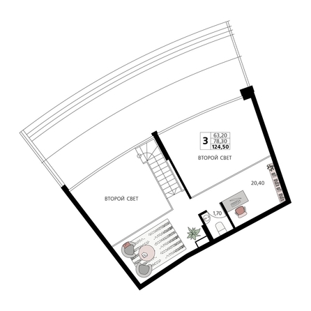 
  Продается апартамент 124.5 м², в АК Атлантис Космос Крым. Фото 1.