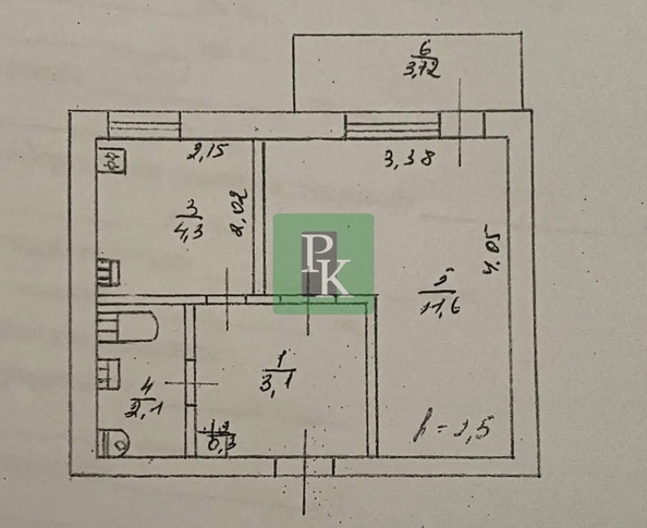 
  Продается 1-комн. квартира 32 м². Фото 16.