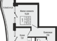 Сан Хилс Ольгинка, 4: Планировка 1-комн 33,54 м²