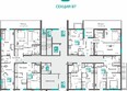 Горизонты 1: Планировка 2-комн 71,37 м²