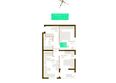 Молодежное, корп 2: Планировка 2-комн 52,5 м²