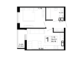 Горные высоты, литер 5.1: Планировка 1-комн 36,16 м²
