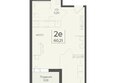 Ботаника, сек 3-4: Планировка 2-комн 60,21 м²