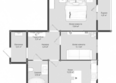 Образцово, дома 9-10: Планировка 2-комн 59,39 м²