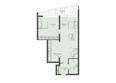 Форос: Планировка Апартамент 72,8 м²