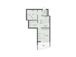 Продается Апартамент АО Форос, 49.2  м&sup2;, 20887860 рублей