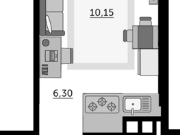 Продается Студия ЖК Донской Арбат 2, литер 1, 29.1  м², 4306800 рублей