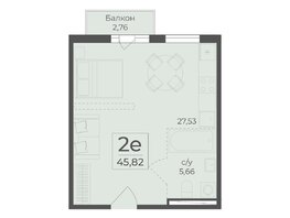 Продается 2-комнатная квартира ЖК Ботаника, сек 3-4, 45.82  м&sup2;, 15920159 рублей