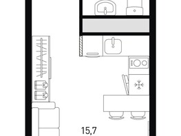 Продается Студия ЖК 5 элемент Аске, лит 5-12 стр.1, сек.1,2, 20.8  м², 2984800 рублей