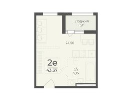 Продается 2-комнатная квартира ЖК Ботаника, сек 3-4, 43.37  м&sup2;, 15576335 рублей