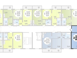 Продается 2-комнатная квартира ЖК Предгорье ЛАГО-НАКИ, литера 6, 68.9  м², 8268000 рублей